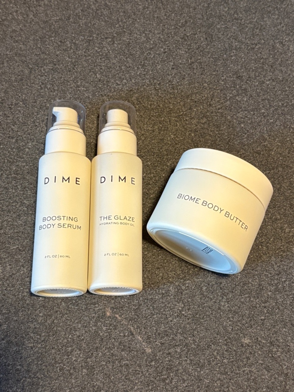 Dime beauty three piece skincare set